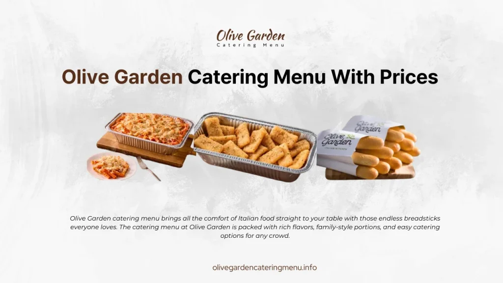 Olive Garden Catering Menu with prices
